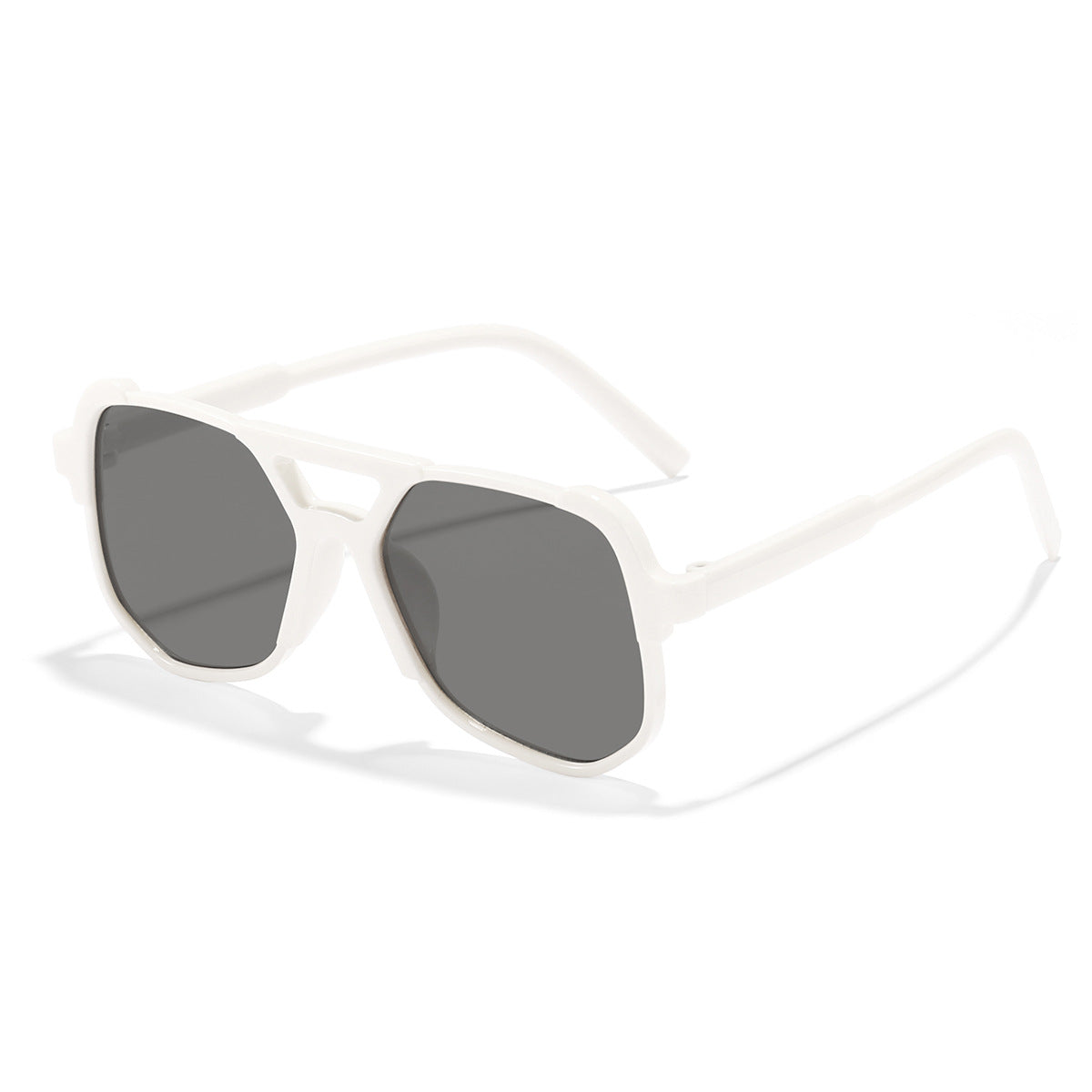 Wholesale Double Beam Square Frame PC Kids Sunglasses